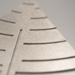 Detail of the table Christmas tree cutouts