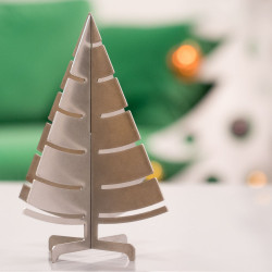 Aluminum table Christmas tree decoration