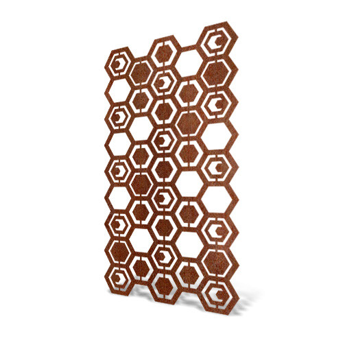 Panneau décoratif extérieur hexagones 180x90 cm - John Steel