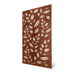 Pannello decorativo esterno con motivo a foglie - alto 180 cm