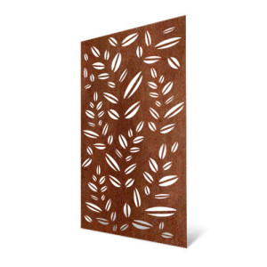 Painel decorativo exterior com motivo de folhas - 180 cm de altura