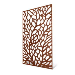 panneau déco corten ramures