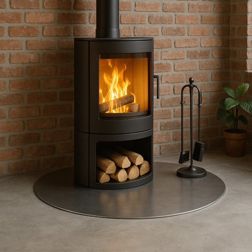 Placa de proteção de chão redonda em inox – John Steel