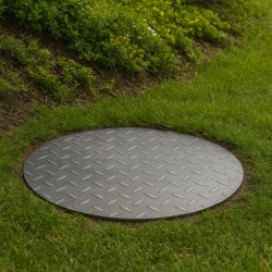 Coperchio rotondo in acciaio inox mandorlato – John Steel