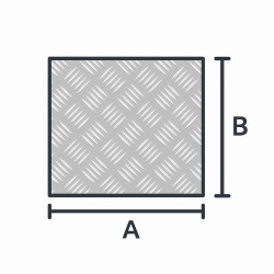 Quadratischer Aluminium-Revisionsdeckel – John Steel
