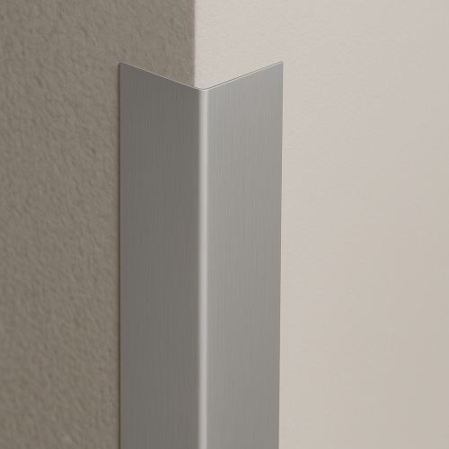 Perfil angular de aluminio cepillado – John Steel