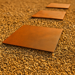 Passo giapponese rettangolare in acciaio corten - John Steel