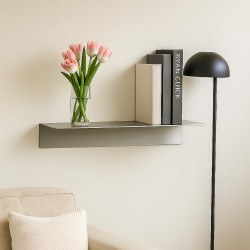 L-Wandregal aus Aluminium – John Steel