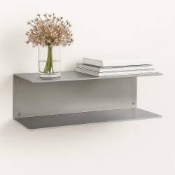 U-shaped aluminium wall shelf – John Steel