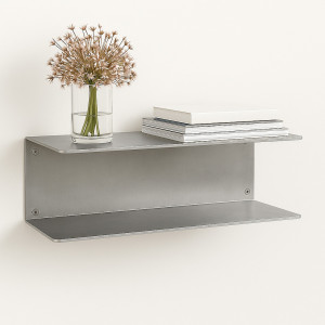 U-shaped aluminium wall shelf – John Steel
