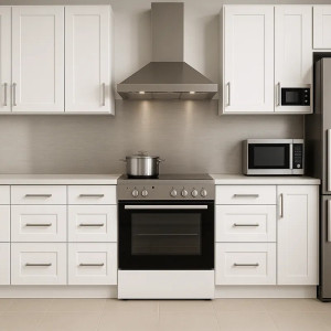 Anti-wrinkle aluminum splashback parts, cut to measure