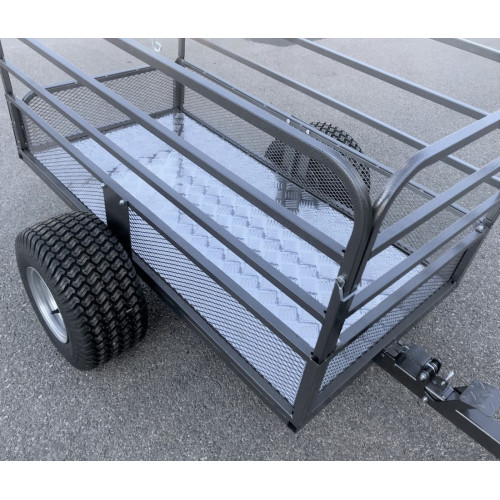 Plancher de remorque en inox brossé