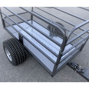 Plancher de remorque en inox brossé