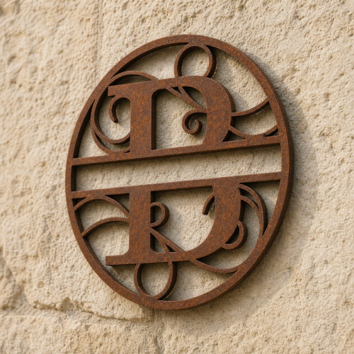 Individuelles Metallmonogramm Buchstabe B
