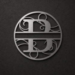 Custom metal letter B monogram