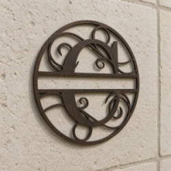 Custom metal letter C monogram