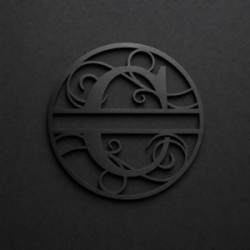 Custom metal letter C monogram
