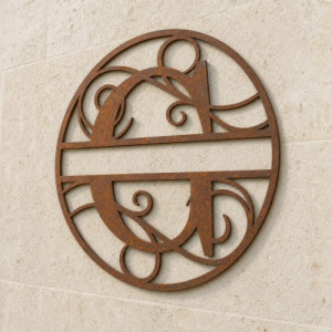 Gepersonaliseerd metalen monogram letter G
