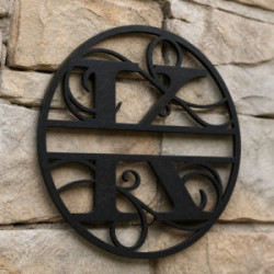 Gepersonaliseerd metalen monogram letter K