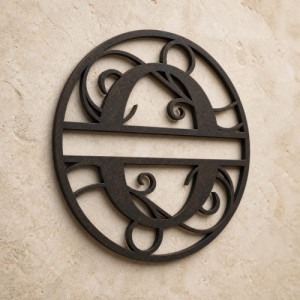 Gepersonaliseerd metalen monogram letter O
