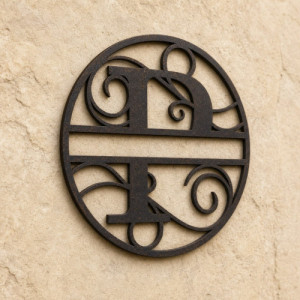 Gepersonaliseerd metalen monogram letter P