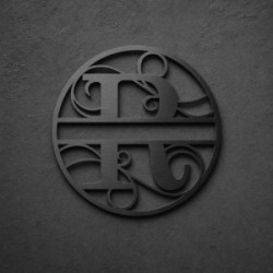 Individuelles Metallmonogramm Buchstabe R