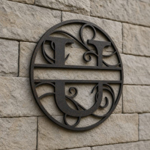 Gepersonaliseerd metalen monogram letter U