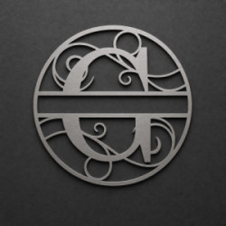 Custom metal letter G monogram