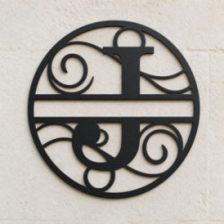 Individuelles Metallmonogramm Buchstabe J