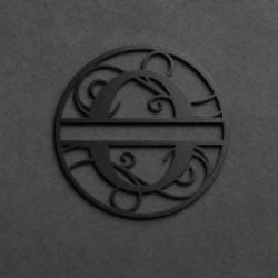 Gepersonaliseerd metalen monogram letter O