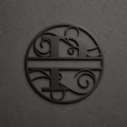 Individuelles Metallmonogramm Buchstabe P