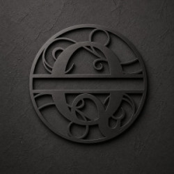 Monograma de metal personalizado letra Q