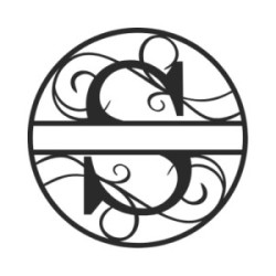 Gepersonaliseerd metalen monogram letter S