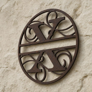 Gepersonaliseerd metalen monogram letter X