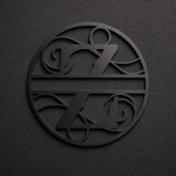 Custom metal letter Z monogram