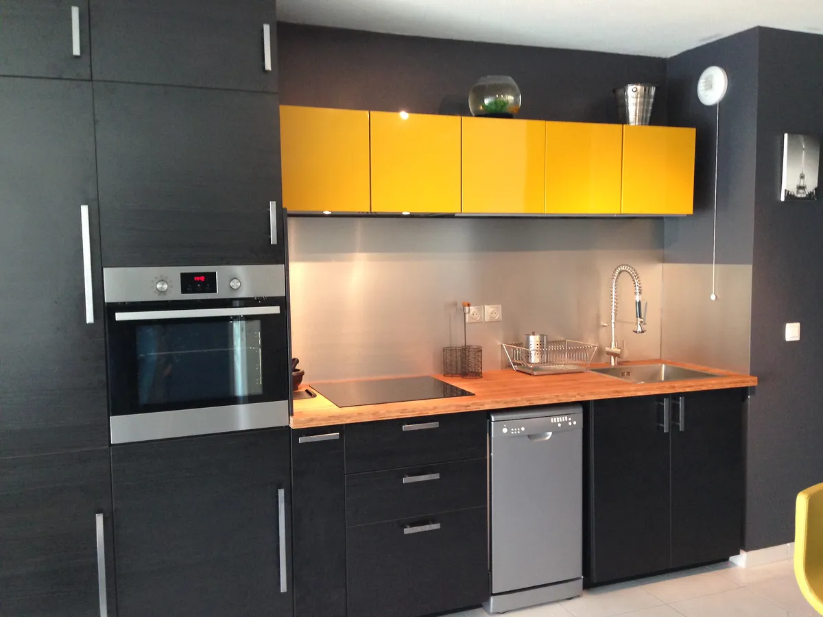 Aluminium splashback - Brushed anti-mark aluminum