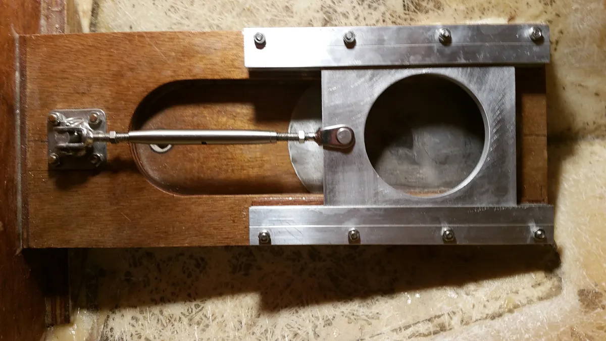 Yole mast step plate - Raw steel