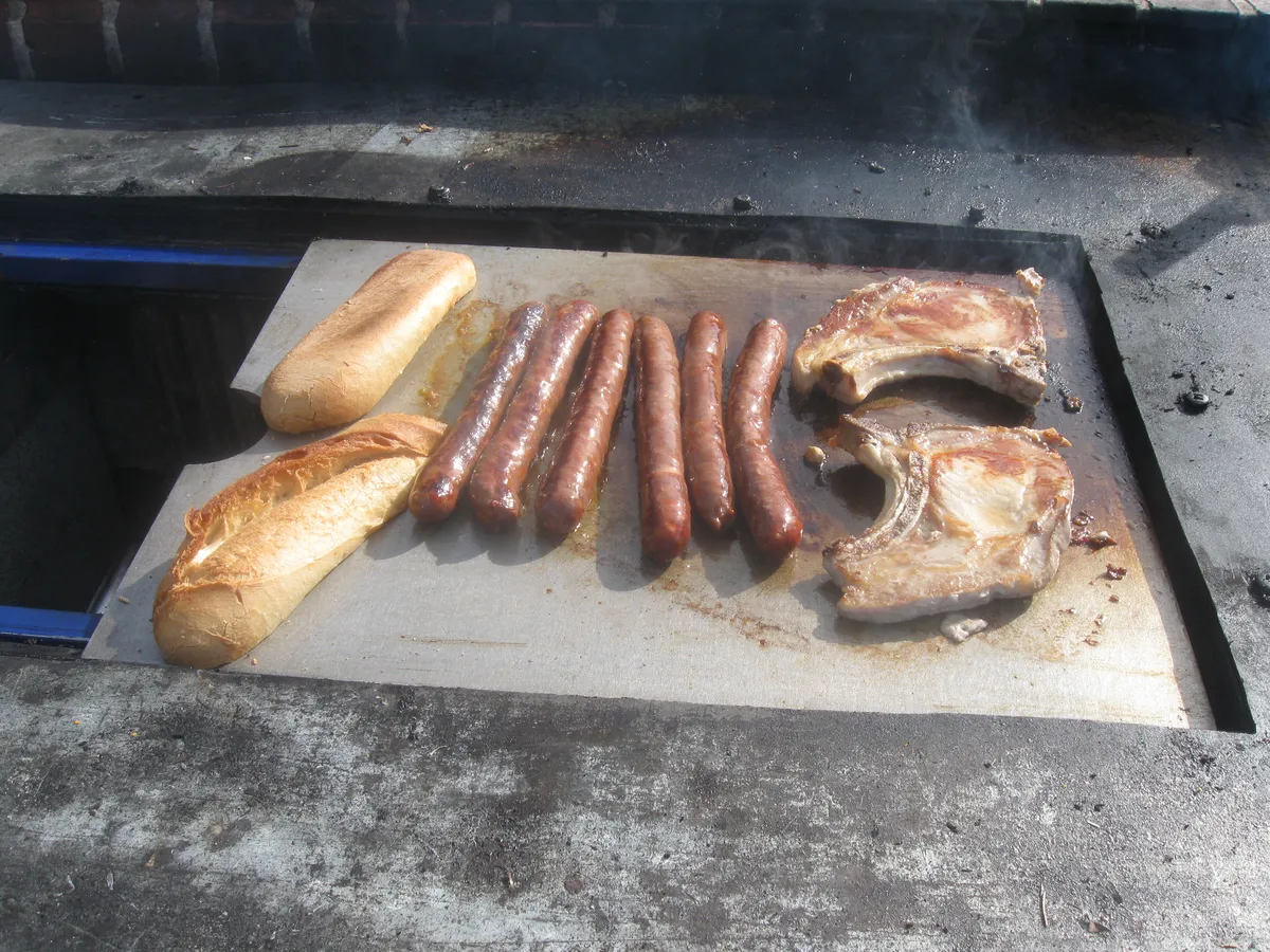 Stainless steel plancha - Raw stainless steel