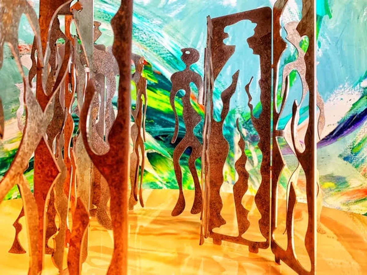 Sculpture en acier corten