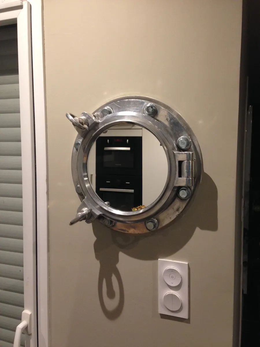 Aluminium porthole - Raw aluminum