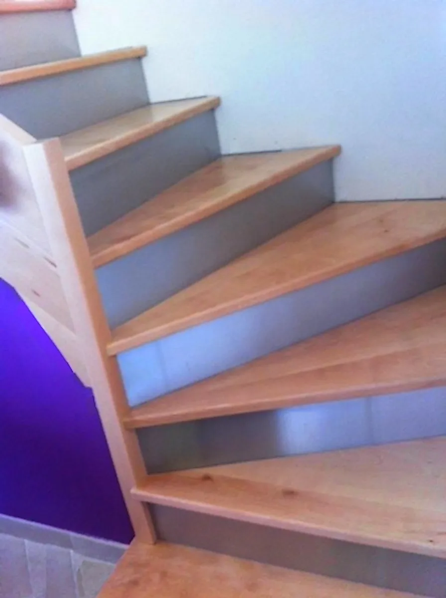 Brushed stainless steel stair risers - Brushed Finish 304 Stainless Steel