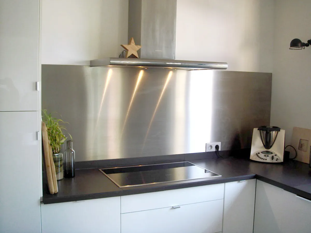 Brushed stainless steel splashback - Brushed Finish 304 Stainless Steel