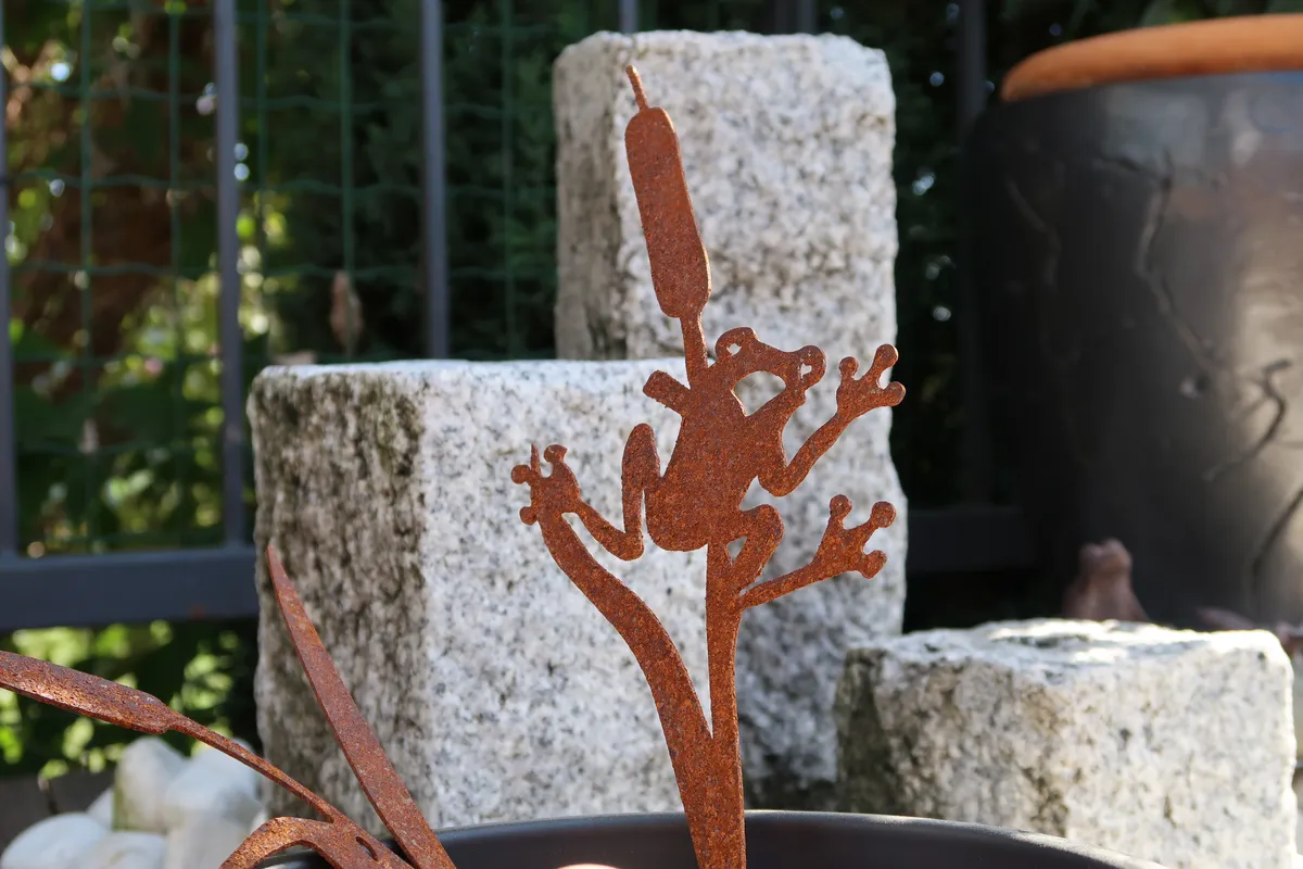 Corten decorative frog - Corten steel