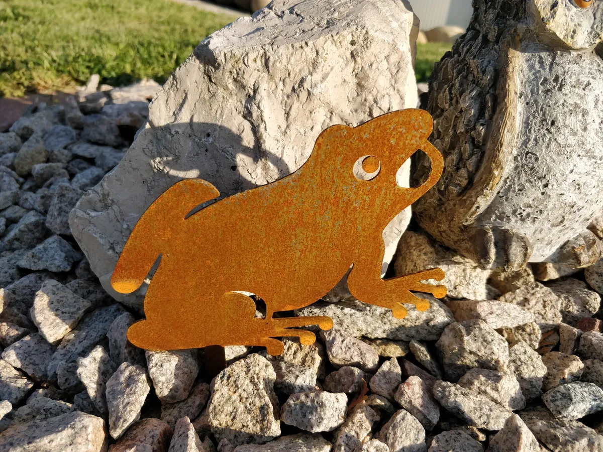 Corten steel frog - Corten steel
