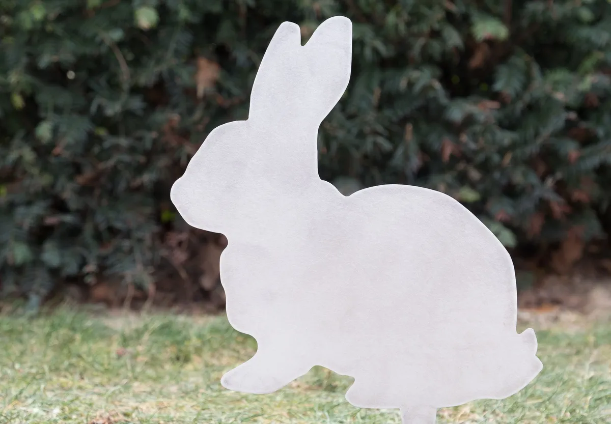 Corten steel Easter bunny - Galvanized steel