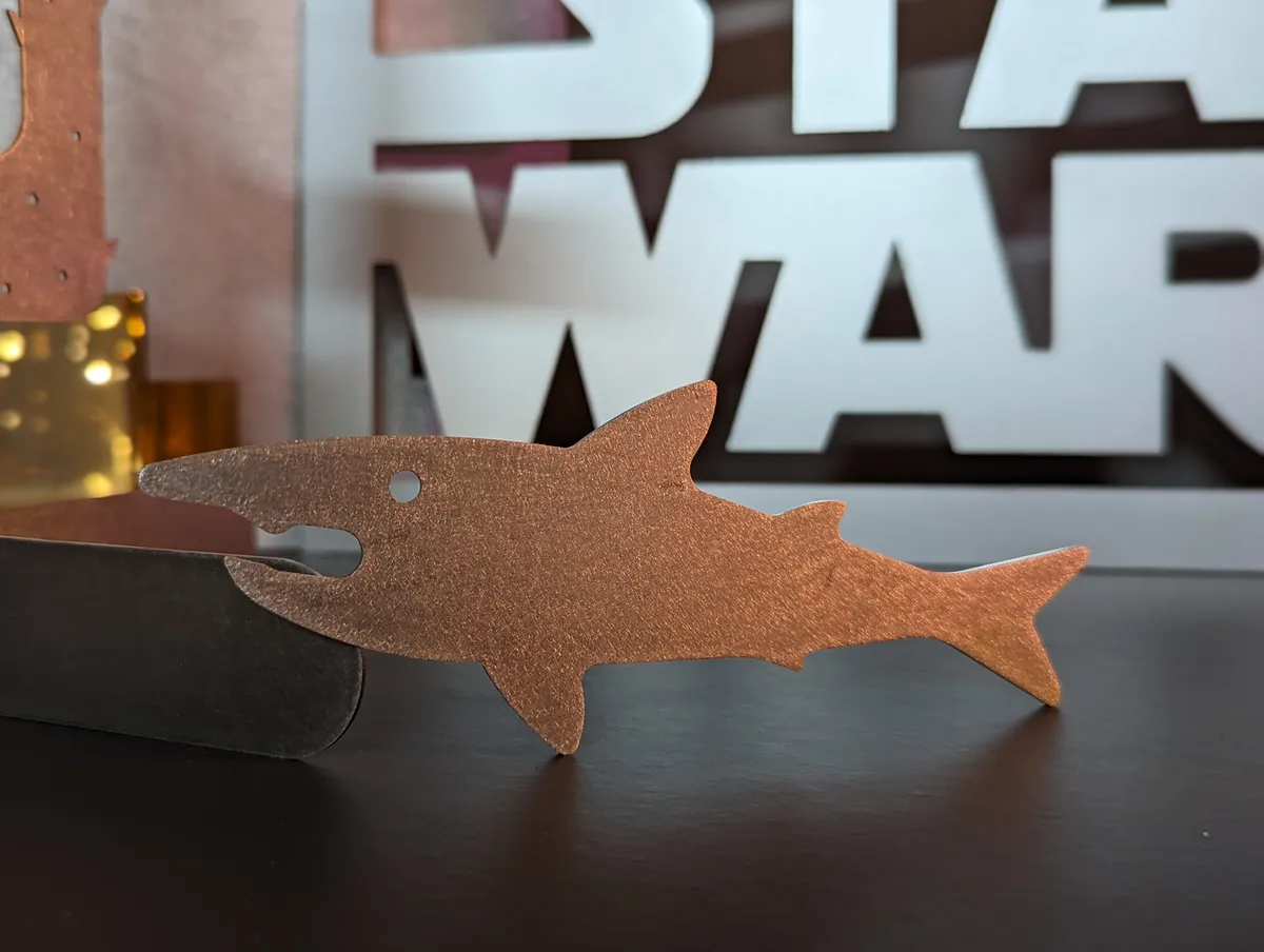 Metal shark bottle opener - Corten steel
