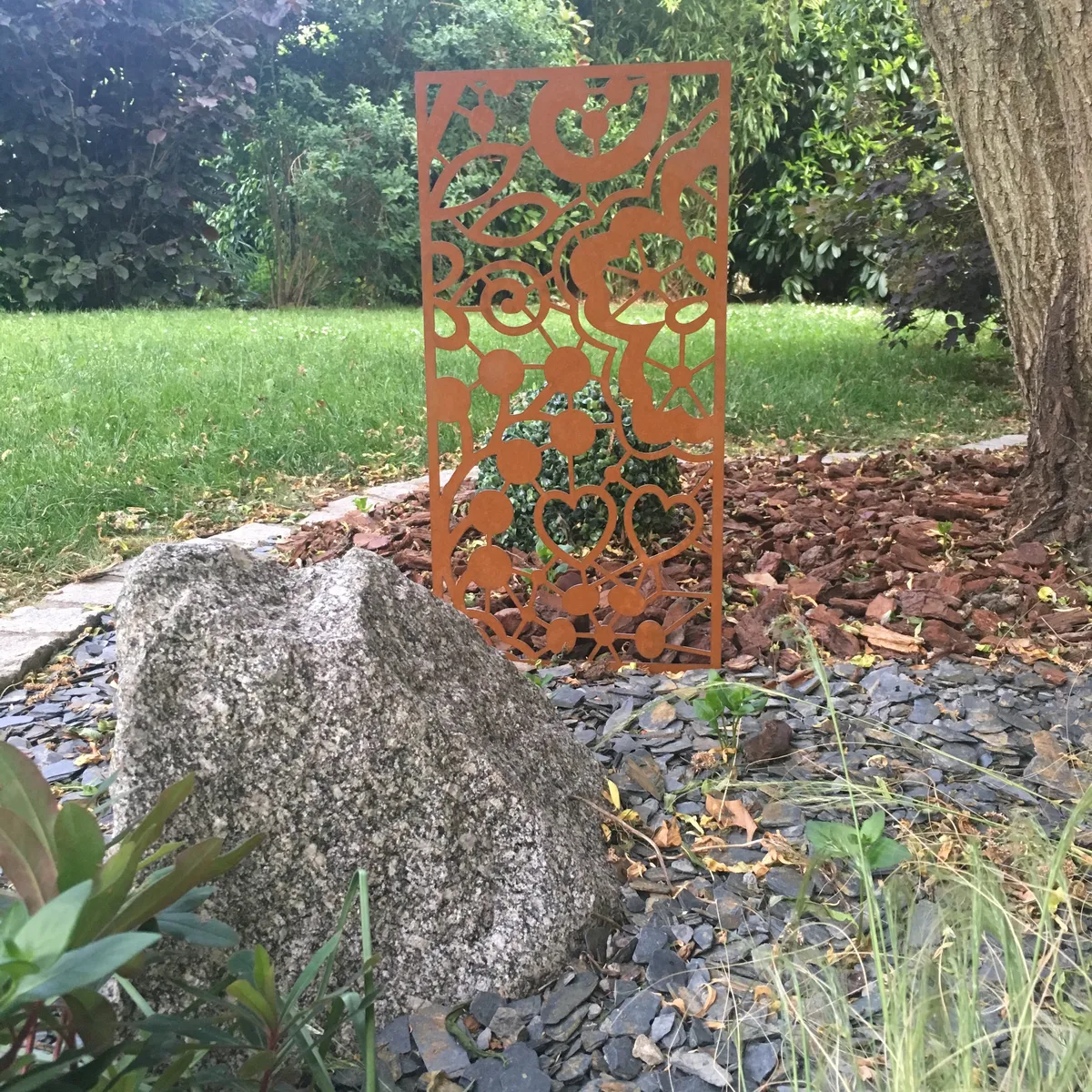 Designer security grille - Corten steel