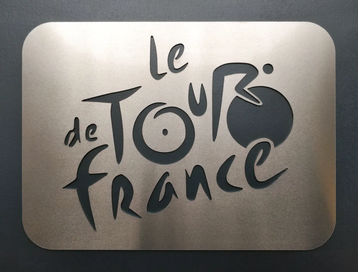 Tour de France plate - Brushed anti-mark aluminum