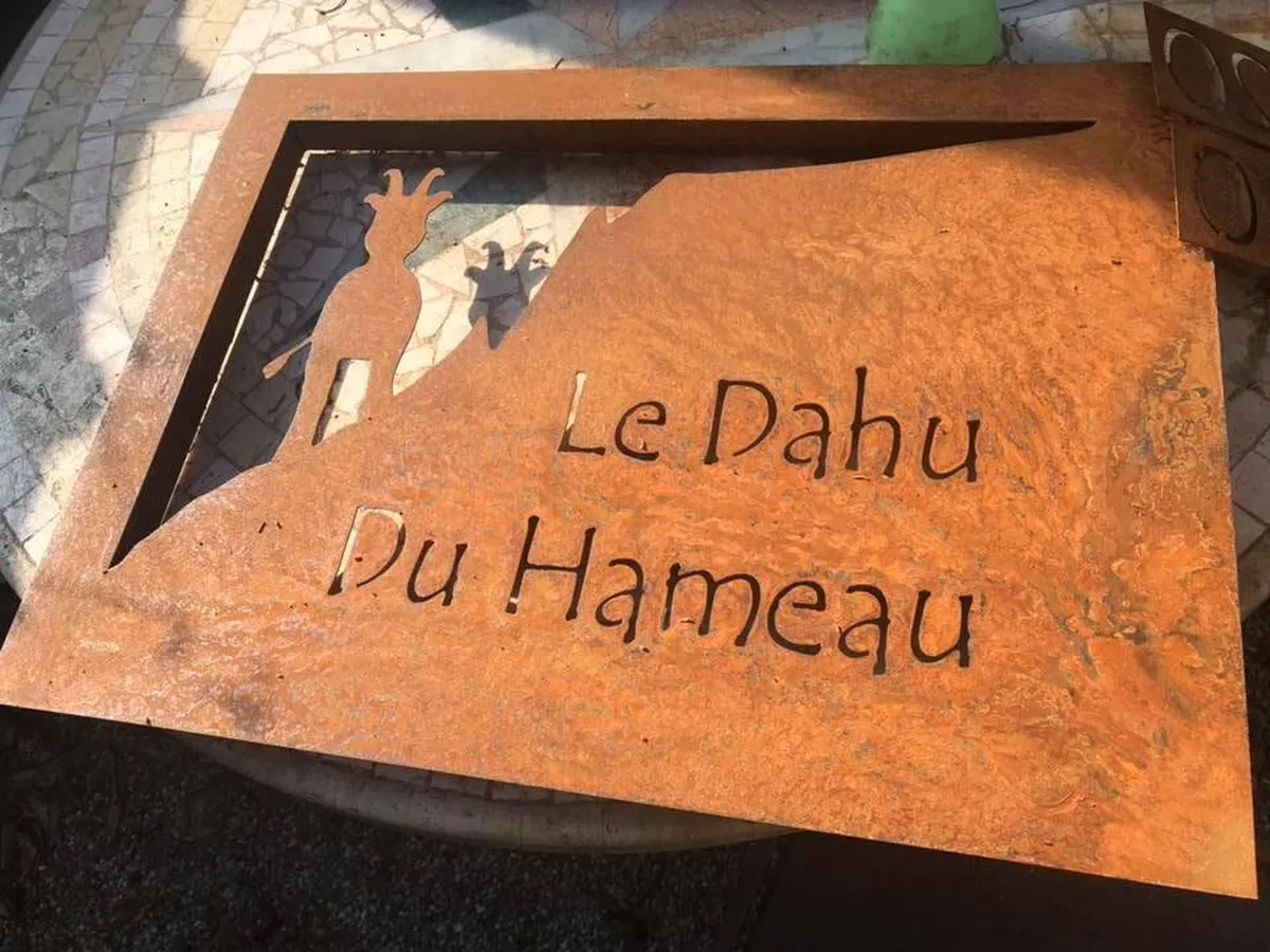 Custom corten steel sign - Corten steel